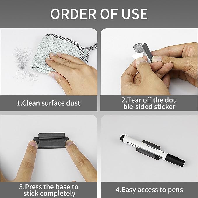 12 Pack Pen Holder for Desk, Silicone Pencil Holder - Image 8