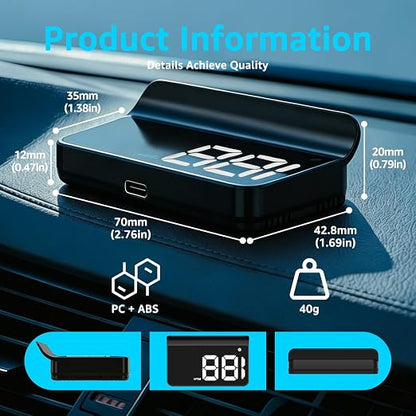 Heads up Display for Cars, Car HUD, Head up Display for Car, Digital GPS HUD - Image 7