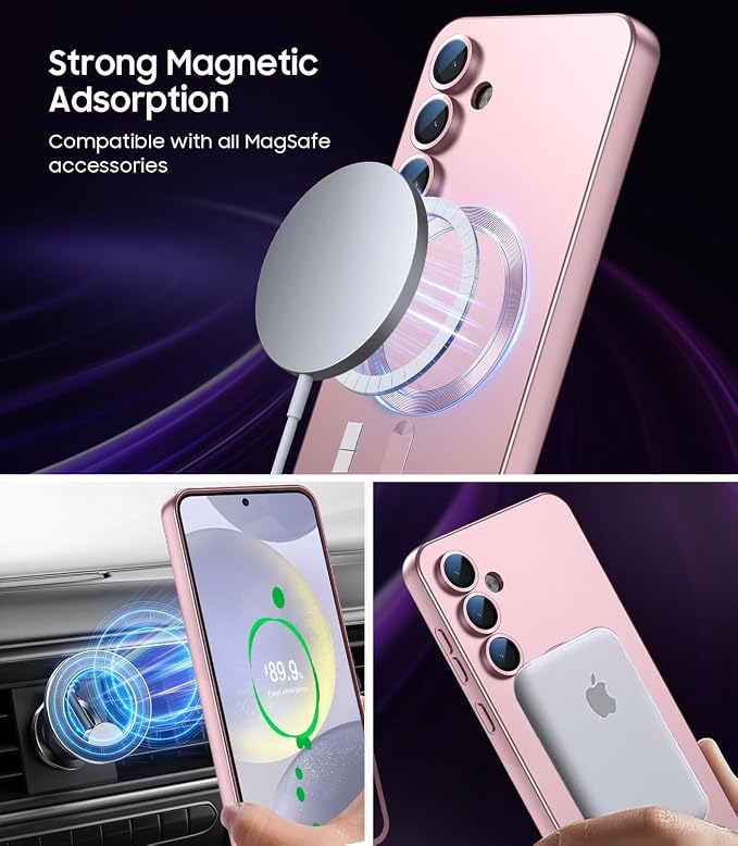 Magnetic for Samsung Galaxy S24 Case Slim Soft Silicone Bumper Shockproof - Image 3