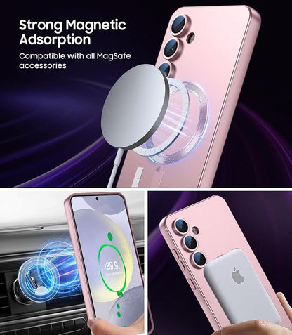 Magnetic for Samsung Galaxy S24 Case Slim Soft Silicone Bumper Shockproof - Image 3
