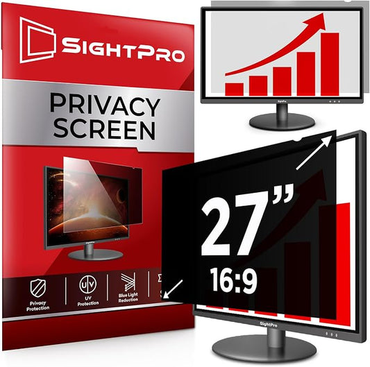 27 Inch 16:9 Computer Privacy Screen Filter by SightPro
