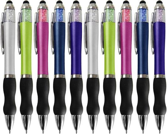 NC Ballpoint Pens 2 in 1 Stylus Pens Medium 1.0mm Point Black Ink by Linbsunne