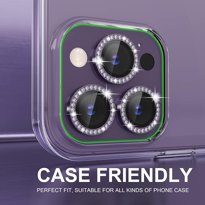 Choiche [3+1 for iPhone 14 Pro/iPhone 14 Pro Max Camera Lens Protector Bling - Image 4