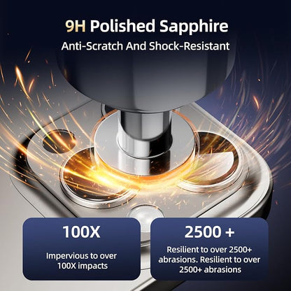 Compatible with iPhone 16 Pro Camera Lens Protector, 9H Metal Aluminum Alloy - Image 4