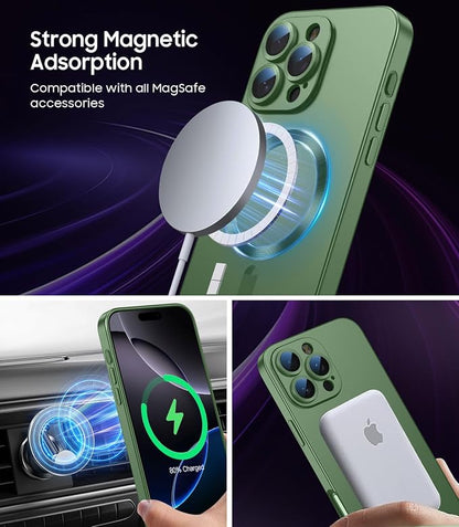 Magnetic for iPhone 16 Pro Max Case Slim Soft Silicone Bumper Shockproof - Image 3