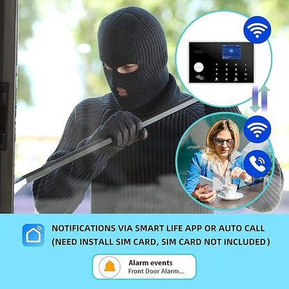 WiFi and 3/4G GSM Home Burglar Security Alarm System Auto Dial - Image 3