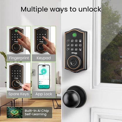 GHome Smart deadbolt Lock, Keyless Entry Door Lock - Image 2