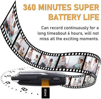 64GB Video Camera 1080P Security Camera Motion Detection - Image 3