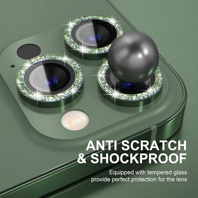 Choiche [3+1 for iPhone 13 Pro/iPhone 13 Pro Max Camera Lens Protector Bling - Image 3