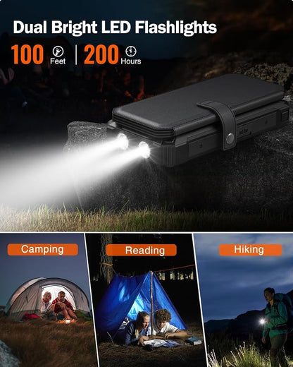 GOODaaa Solar Charger Power Bank, Portable Wireless Charger 36800mAh - Image 6