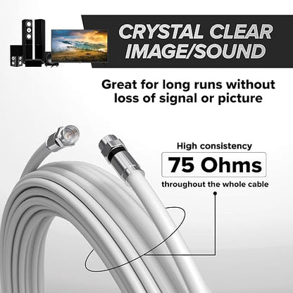 THE CIMPLE CO Solid Copper Coaxial Cable 1 FT - Image 5