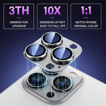 Uyiton for iPhone 14 Pro/iPhone 14 Pro Max Camera Lens Protector, 9H Tempered - Image 2