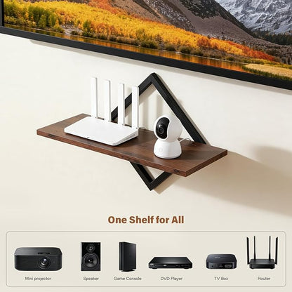 DAWASAPAT Projector Wall Mount Shelf, 14.97" x 7.87" Floating Shelf - Image 4