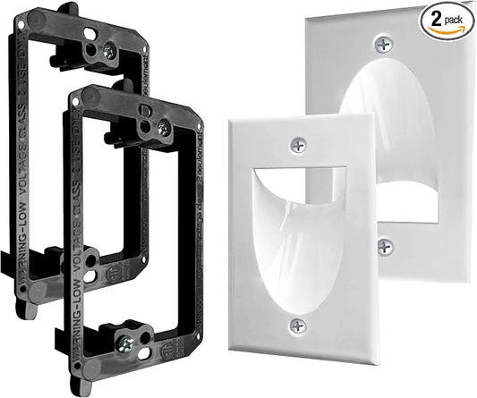 2 Pack Wall Plate with Bracket by BestMounts