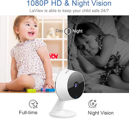 LaView Security Cameras 4pcs, Home Security Camera Indoor 1080P, Wi-Fi Cameras - Image 4
