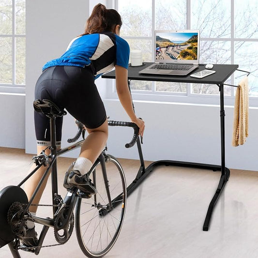 Ikkle Adjustable Bike Trainer Desk, Workstation Standing Desk - Image 2