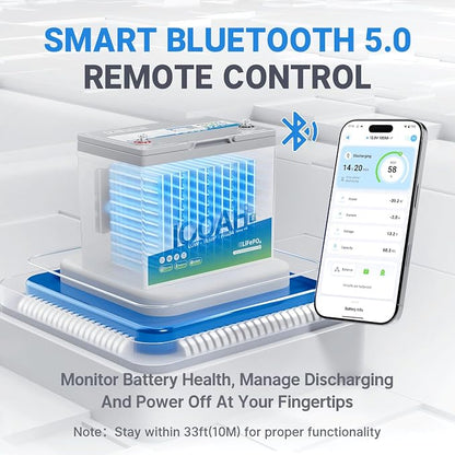 Redodo 12V 100Ah LiFePO4 Battery Bluetooth, Low-Temp Protection BCI Group 24 - Image 3