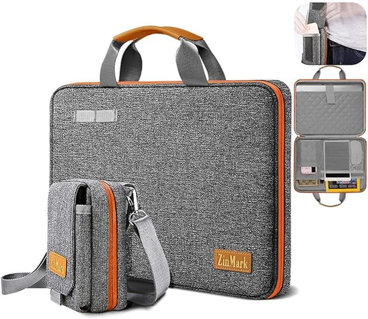 Laptop Case 15.6 Inch Briefcase Military-Grade Protection by ZinMark