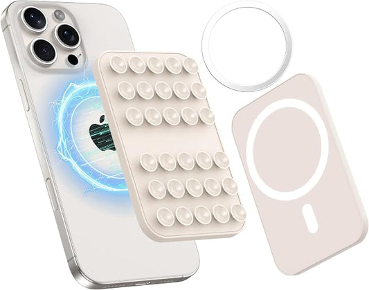 Patented Magnetic Sticky Phone Suction Grip Mount by AMSKY