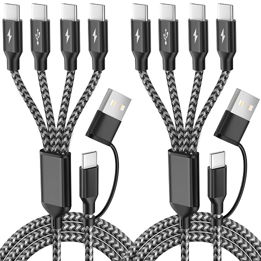 USB C Splitter Multi Charging Cable, USB A/C to USB C Charging Cord, Dual Type by MPATIBY