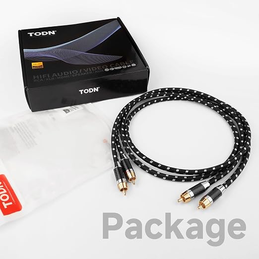 TODN HiFi RCA to RCA Audio Cables Audiophile - Image 8
