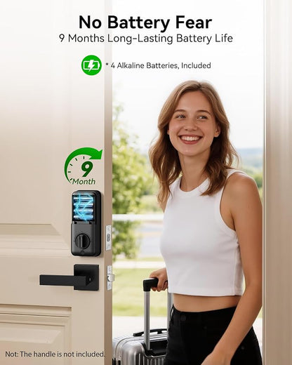 Smart Deadbolt Lock, Keyless Entry Door Lock, Fingerprint, Electronic - Image 7