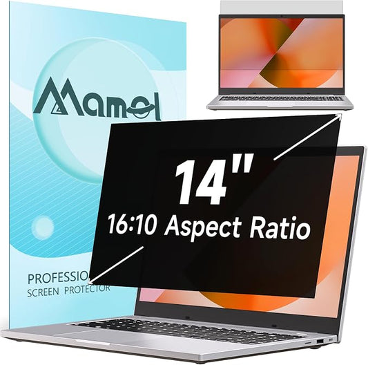 Nano Laptop Privacy Screen 14 Inch 16:10, No Glue Computer Monitor Privacy by Mamol