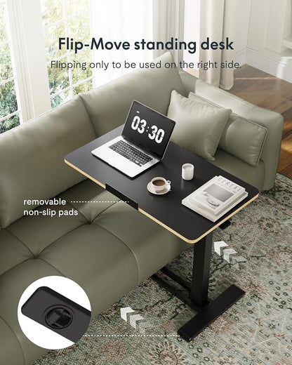 FLEXISPOT H7 PRO Mobile Standing Desk Adjustable Overbed Table Pneumatic - Image 5