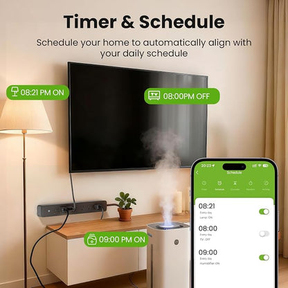 GHome Smart Power Strip 15A, 2.4G WiFi Smart Plugs That Work - Image 5