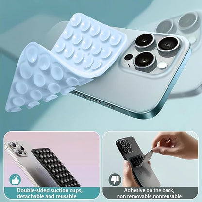 Silicone Double-Sided Suction Phone Case Detachable Mount, ASMR/Fidget Sticky - Image 4