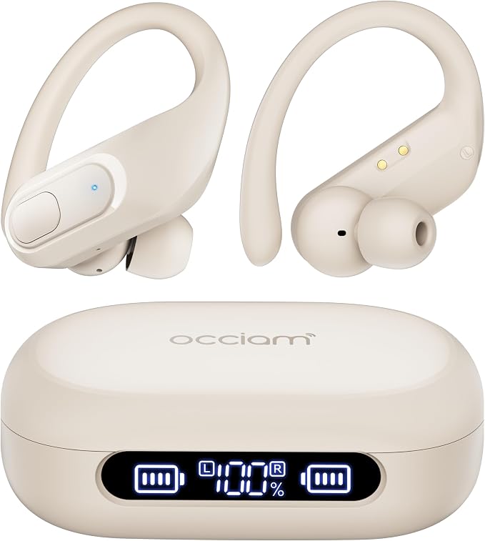 occiam Wireless Earbuds Bluetooth Headphones Ear Buds 96Hrs Playback Sport by occiam