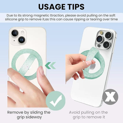 Magnetic Silicone Ring Grip Phone Holder, Loop Grip Phone Holder, Magnetic - Image 6