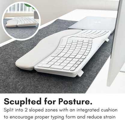 Macally Bluetooth Ergonomic Keyboard, Wireless Split Keyboard, Carpal Tunnel - Image 6
