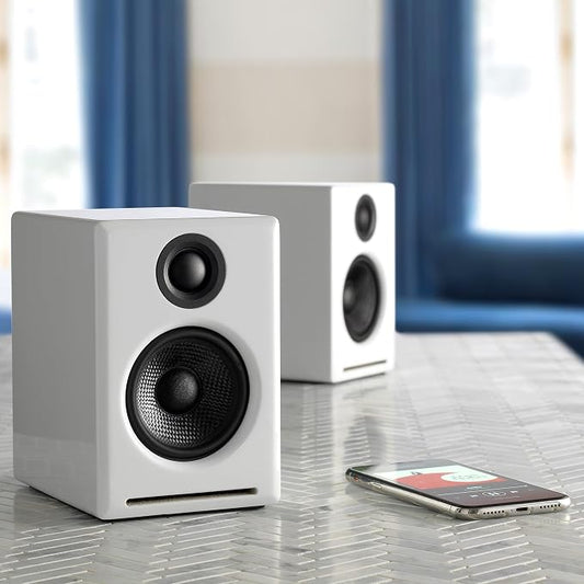 Audioengine A2+ 24 Bit 60 Watt Bluetooth Desktop Computer Speakers - Image 2