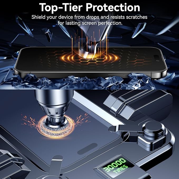 Esanik for iPhone 14 Pro Matte Glass Screen Protector Anti-Glare & - Image 5