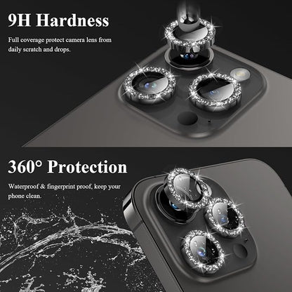YWXTW Designed for iPhone 14 Pro/iPhone 14 Pro Max Camera Lens Protector Bling - Image 3