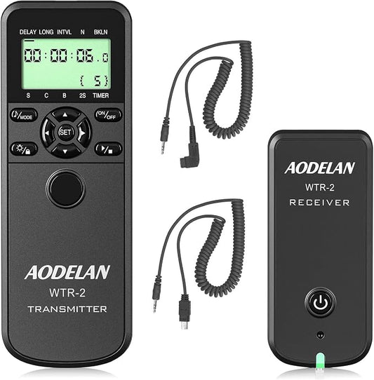 AODELAN Camera Intervalometer Wireless Shutter Release Timer Remote Control by AODELAN