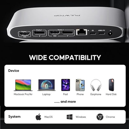 Displaylink Docking Station, Triple Display DisplayLink Dock - Image 8
