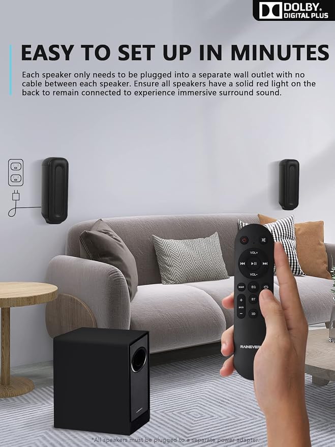5.1 CH Surround Sound Bar with Dolby Audio, Sound Bars - Image 8