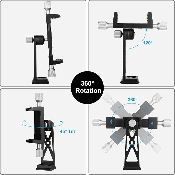 Peastrex Metal Phone Tripod Mount Extra Deep Clamp - Image 5
