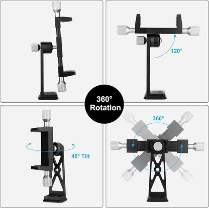 Peastrex Metal Phone Tripod Mount Extra Deep Clamp - Image 5