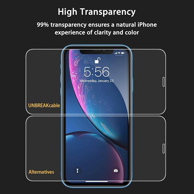 UNBREAKcable Screen Protector for iPhone 11/iPhone XR, Double Shatterproof - Image 9