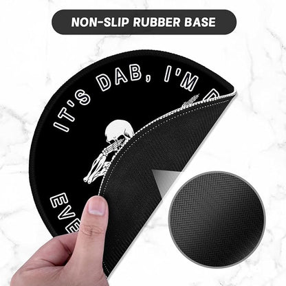 ITNRSIIET Round Mouse Pad with Stitched Edge Premium-Textured Waterproof - Image 3