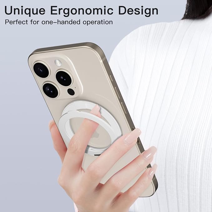 COOLQO Upgraded Magnetic Phone Ring Holder Stand, Super Magnet Cell Phone Grip - Image 6
