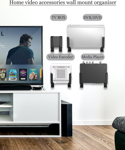 Universal Wall Mount Shelf for Modem/Router/Mac mini/Apple TV/ROKU, Fits Cable - Image 3