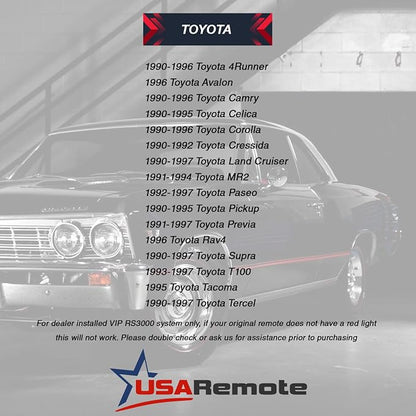 Car Key Fob Keyless Entry Remote fits Toyota Dealer Installed Systems - Image 4
