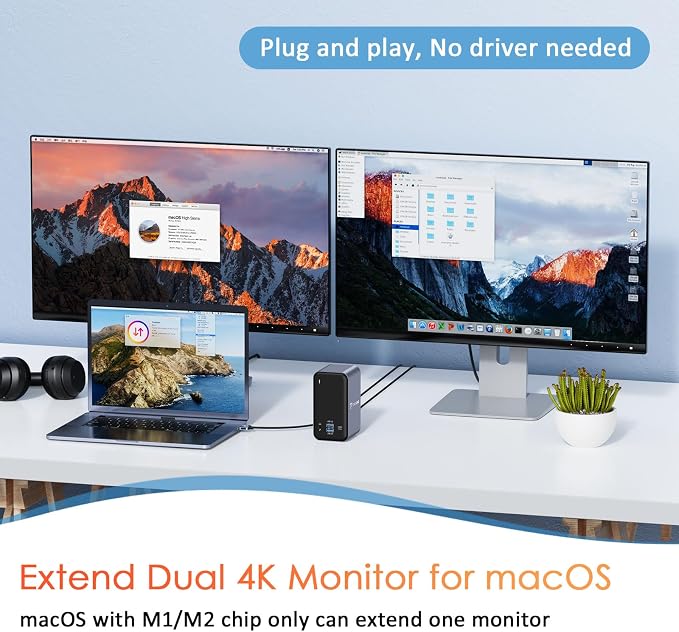 USB C Docking Station Dual Monitor - Image 2