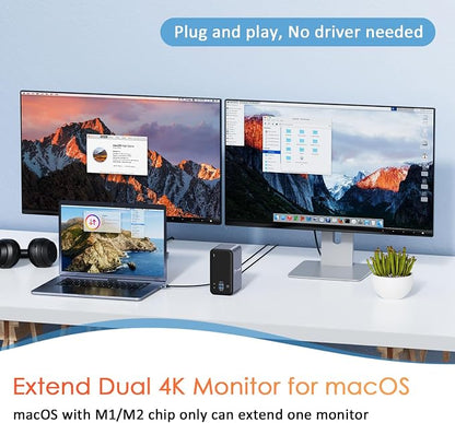 USB C Docking Station Dual Monitor - Image 2