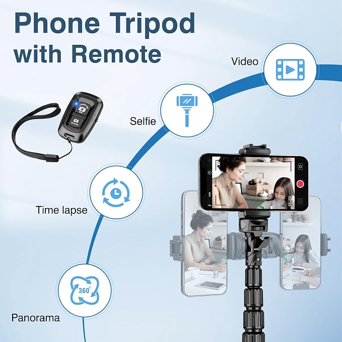 82" Tripod for iPhone, Phone Tripod Compatible - Image 5