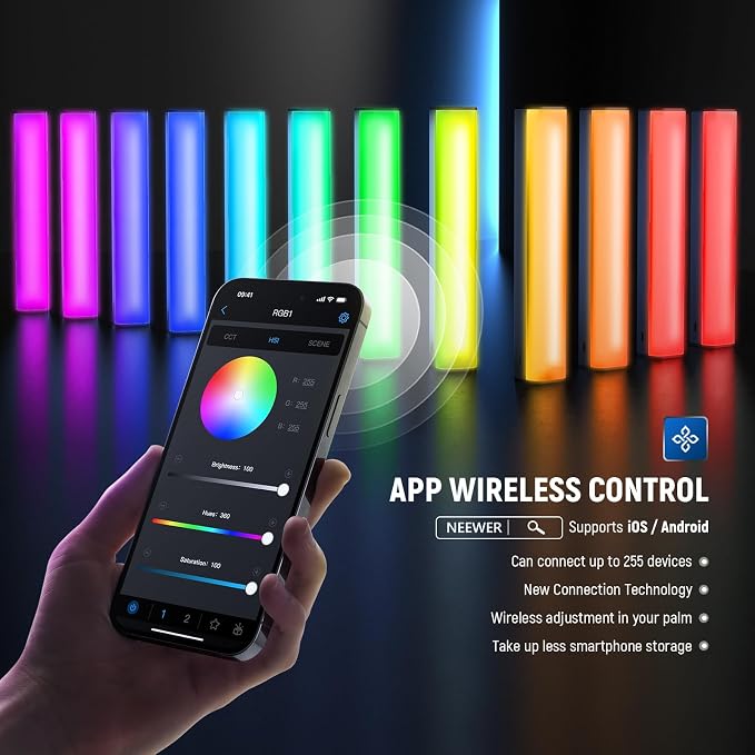 NEEWER RGB1 LED Tube Light Stick - Image 6